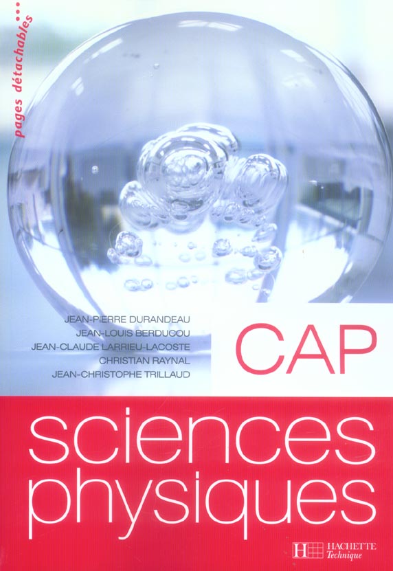 Sciences physiques cap - livre eleve - ed.2006