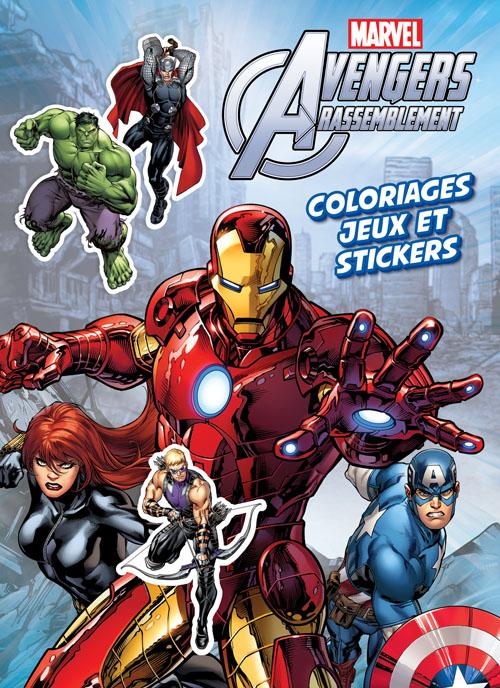 Avengers Rassemblement : coloriages, jeux et stickers