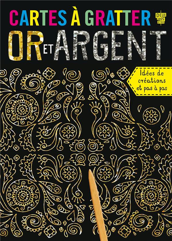 Cartes à gratter : motifs or et argent