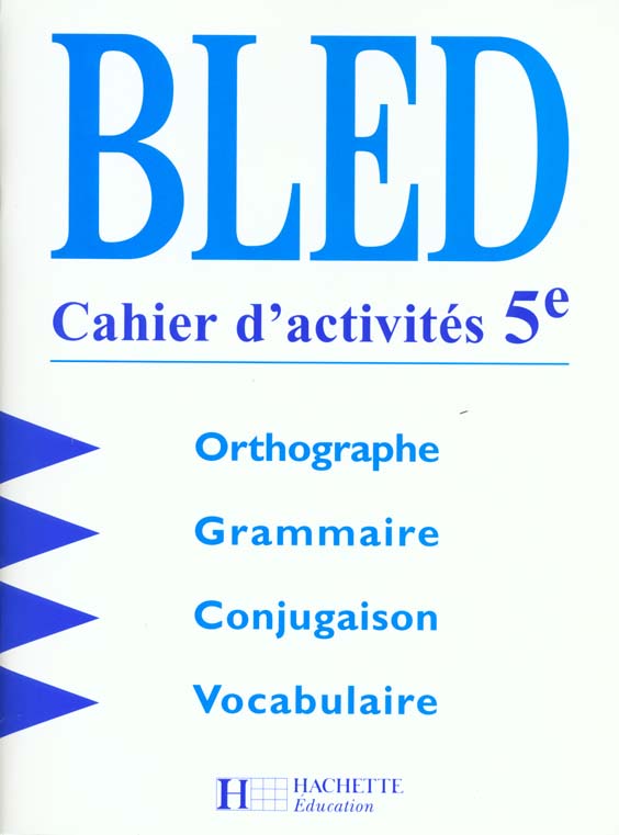Bled ; cahier d'activités ; 5e
