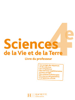 Sciences de la vie et de la terre ; 4ème ; livre du professeur (édition 2007)