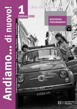 Italien ; 1ère année ; livre du professeur (édition 2008)