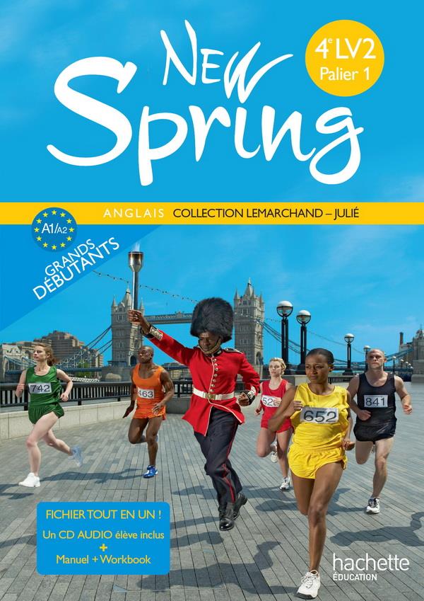 NEW SPRING : anglais ; 4ème ; LV2 palier 1 ; fichier tout en un (édition 2010)