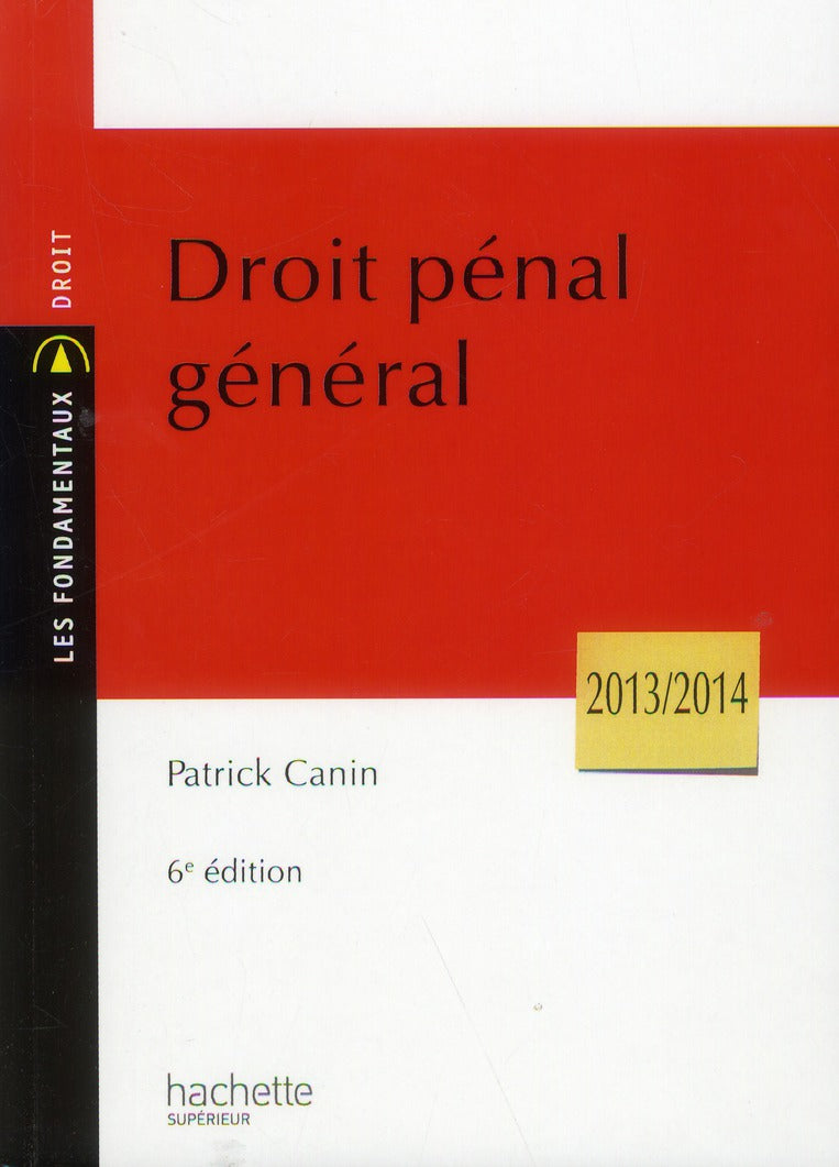 Droit pénal général (6e édition)