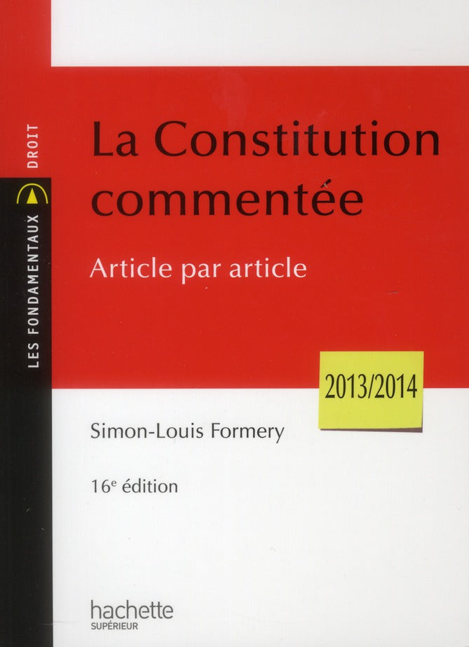 La constitution commentée article par article