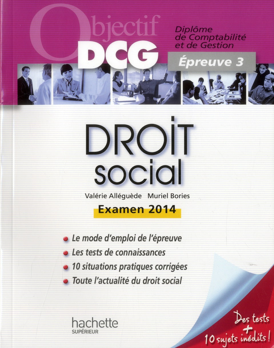 Droit social ; épreuve 3 (édition 2013/2014)
