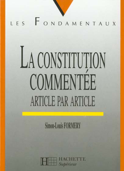 La constitution commentee article par article