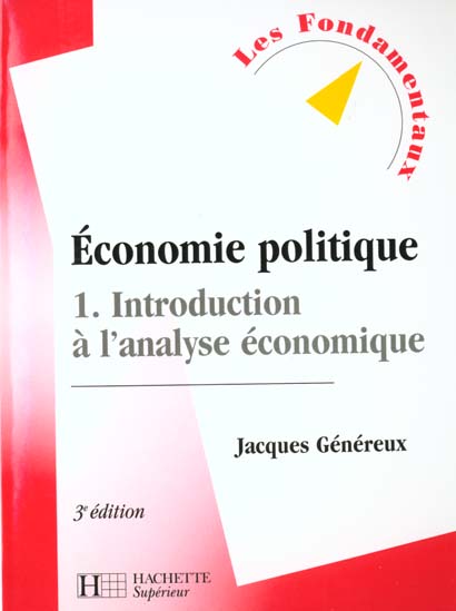 Economie politique t.1 ; microeconomie