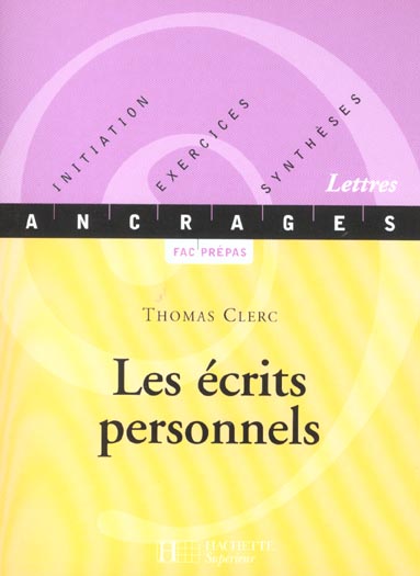 Les écrits personnels