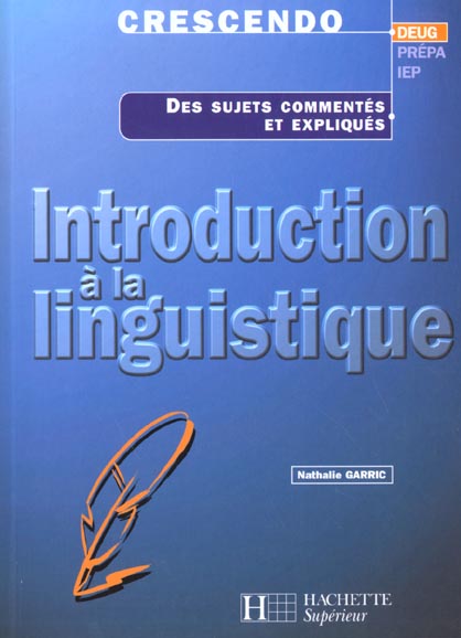 Introduction a la linguistique