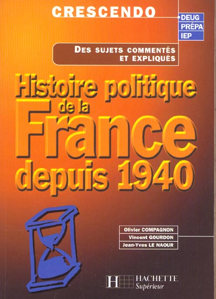 Histoire politique de la france depuis 1940