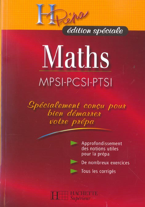 Mpsi, pcsi, ptsi