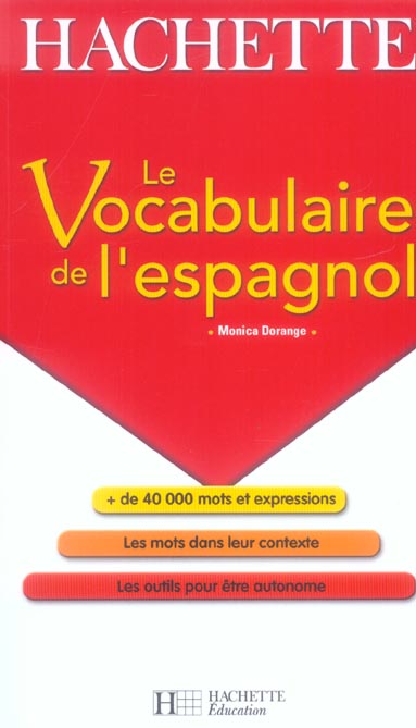 Le vocabulaire de l'espagnol