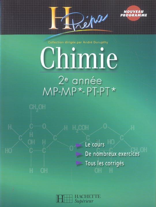 Chimie ; 2ème année mp-mp*-pt-pt* (édition 2004)