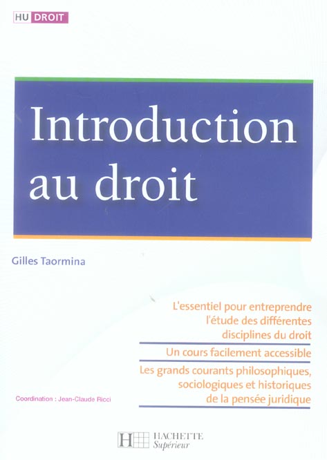 HU DROIT : introduction au droit