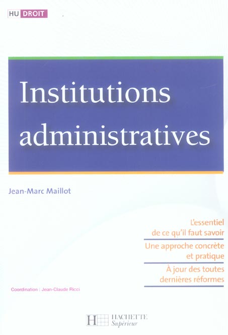 HU DROIT : institutions administratives