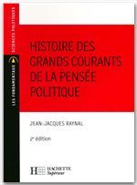 Histoire des grands courants de la pensee politique