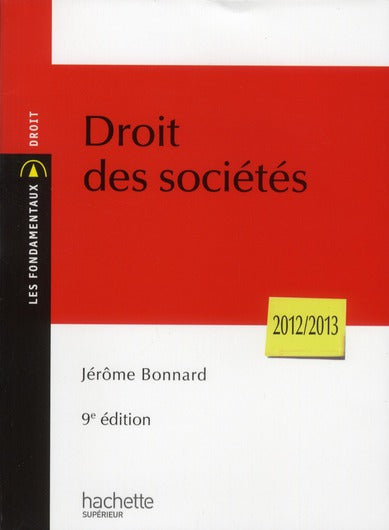 Droit des sociétés (édition 2012/2013)