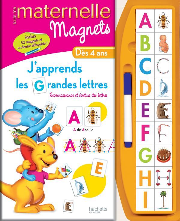 Toute ma maternelle : j'apprends les grandes lettres ; magnets ; dès 4 ans