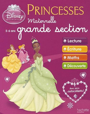 Princesses Disney ; maternelle grande section ; cahiers d'exercices