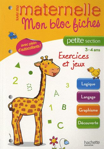 Toute ma maternelle : mon bloc-fiches ; petite section