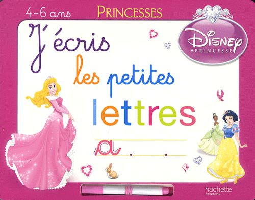 J'écris les petites lettres avec les princesses