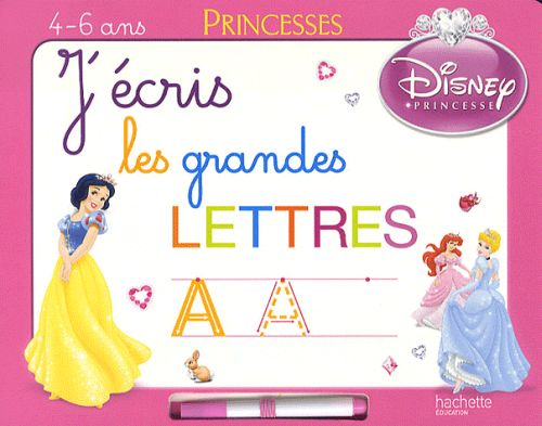 J'écris les grandes lettres avec les princesses