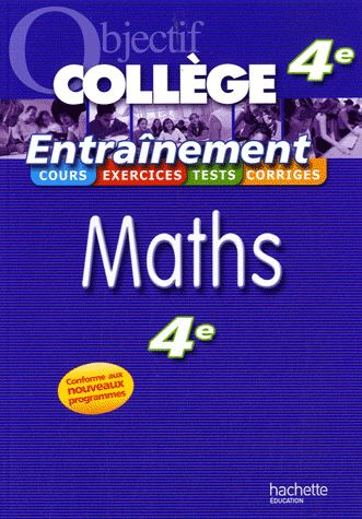 Maths ; 4ème ; entrainement