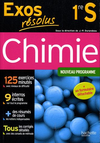 Exos résolus : chimie ; 1ère S