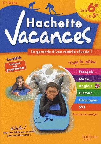 HACHETTE VACANCES : de la 6ème à la 5ème