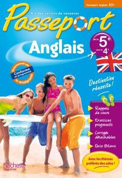 Passeport : anglais ; de la 5ème à la 4ème ; cahier de vacances