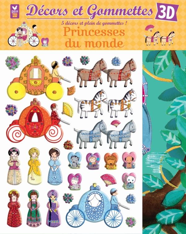 DECORS ET GOMMETTES : princesses du monde
