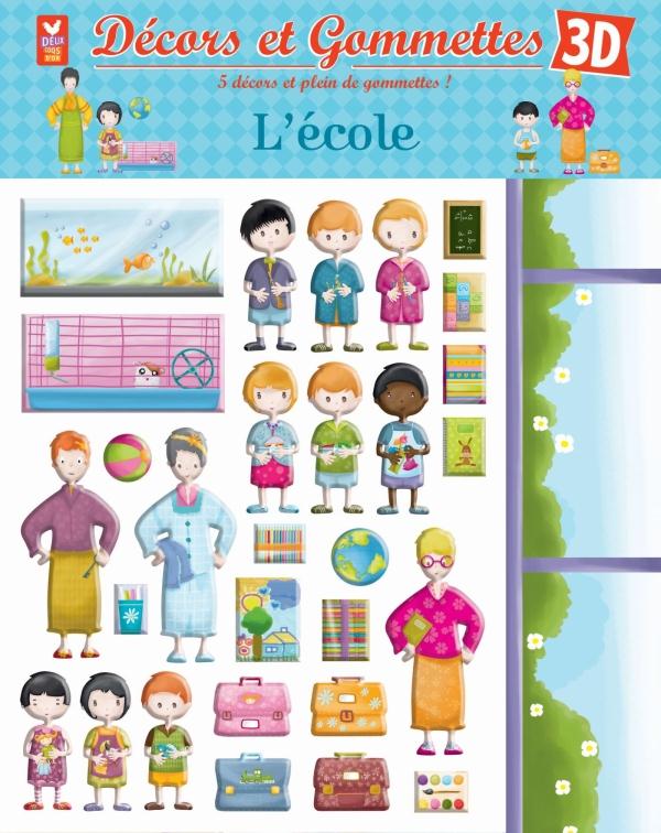DECORS ET GOMMETTES : l'école