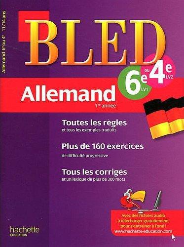 CAHIERS BLED : allemand ; 1ère année