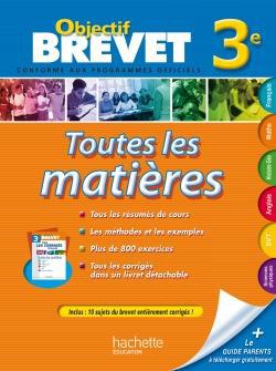 Objectif brevet : toutes les matières ; 3ème