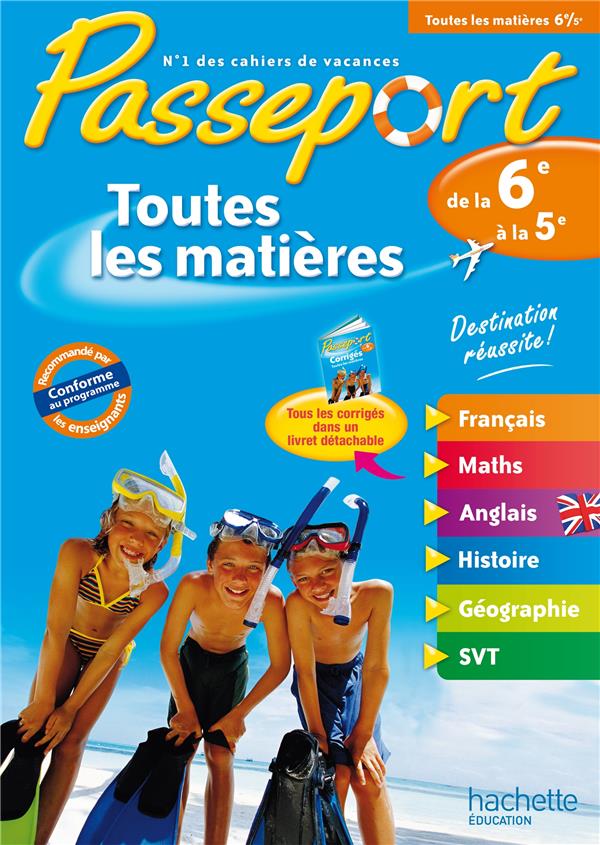 Passeport : toutes les matières ; de la 6ème vers la 5ème