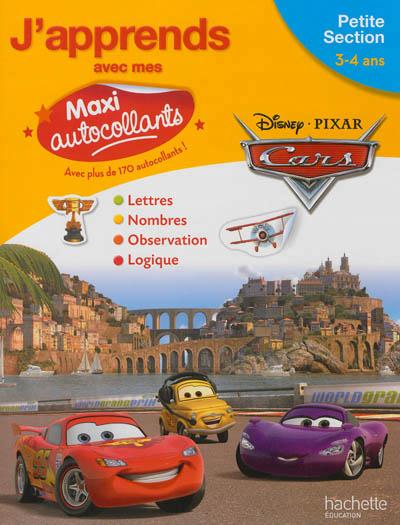 Cars ; petite section ; maxi-autocollants