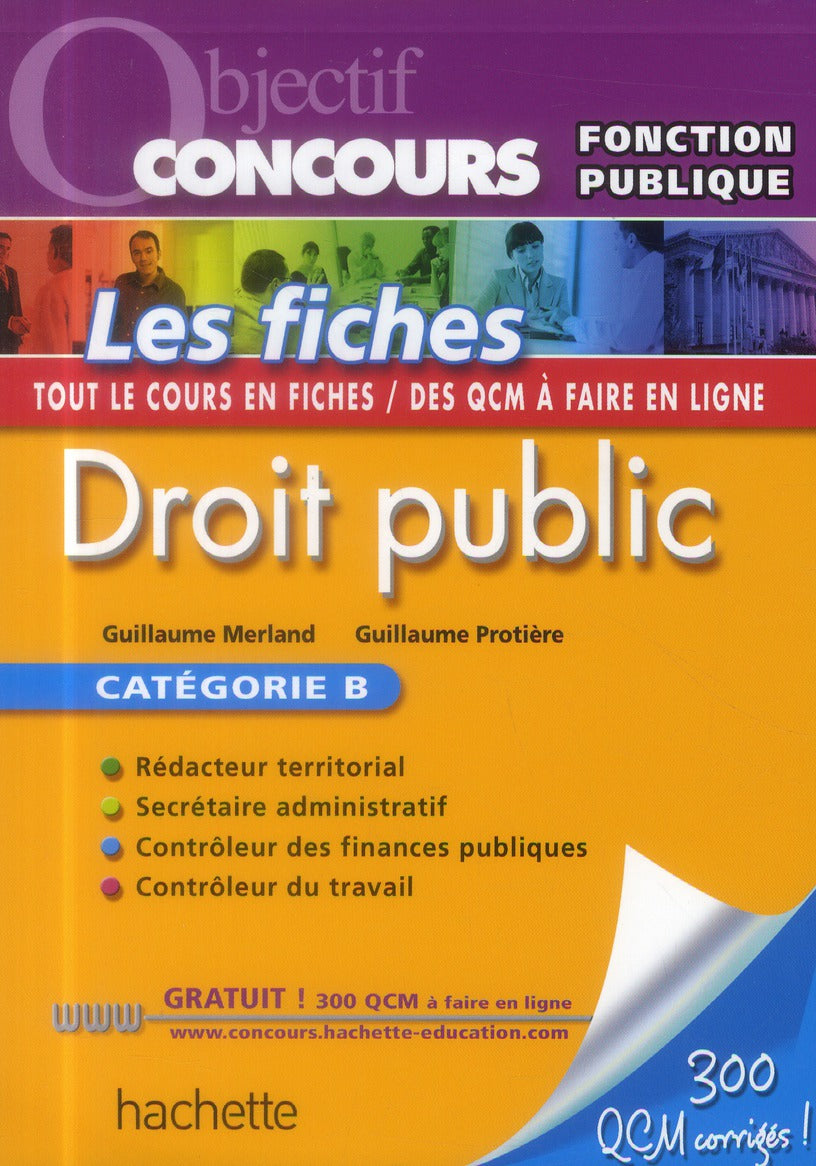Objectif concours : droit public ; catégorie B ; les fiches