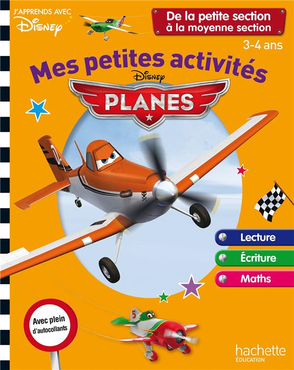 Mes petites activités avec Planes ; de la petite section à la moyenne section ; 3/4 ans