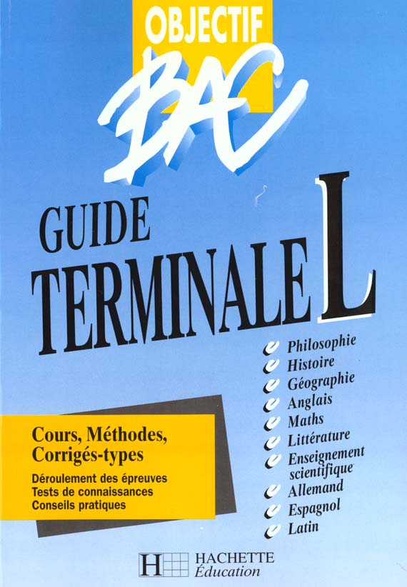 Objectif bac terminale l