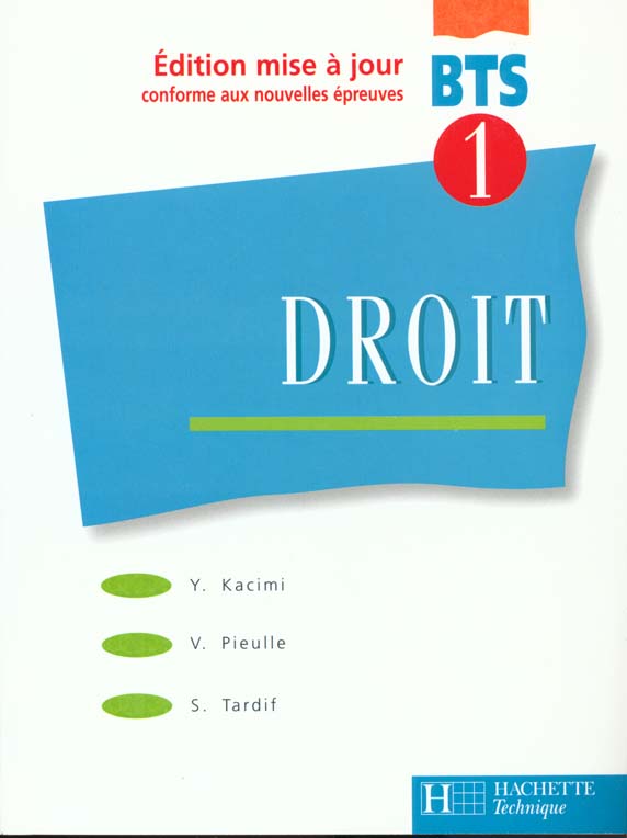 Droit bts 1ere annee