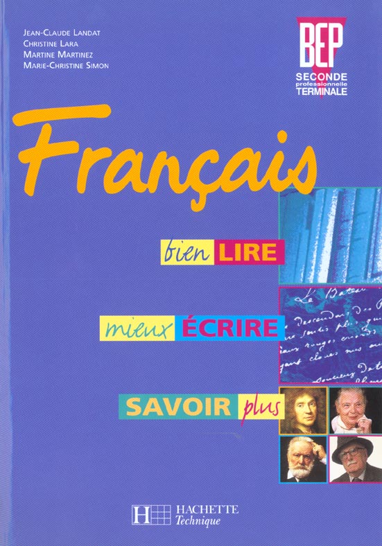 Francais 2de et term. bep - livre eleve - ed.2002