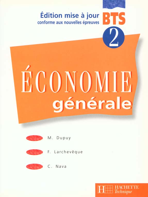 Economie generale bts 2eme annee