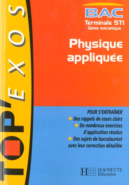 Physique appliquee terminale sti genie mecanique
