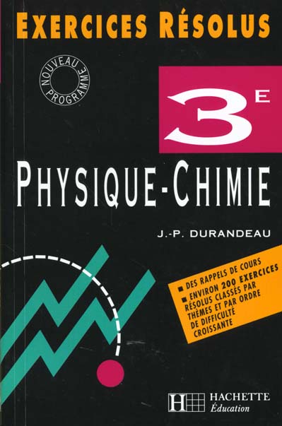 Exercices resolus sciences physiques 3e