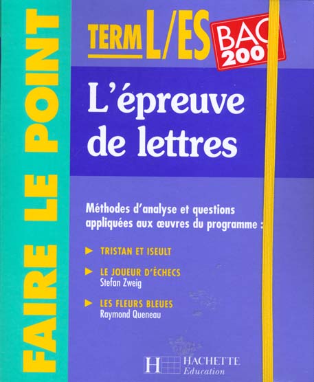 L'epreuve de lettres terminale es et l