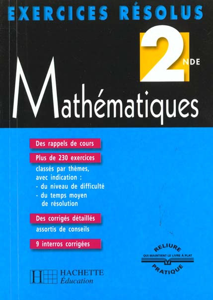 Exercices resolus maths 2e 2000