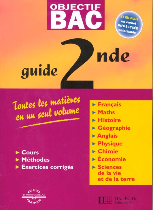 Objectif bac guide 2e