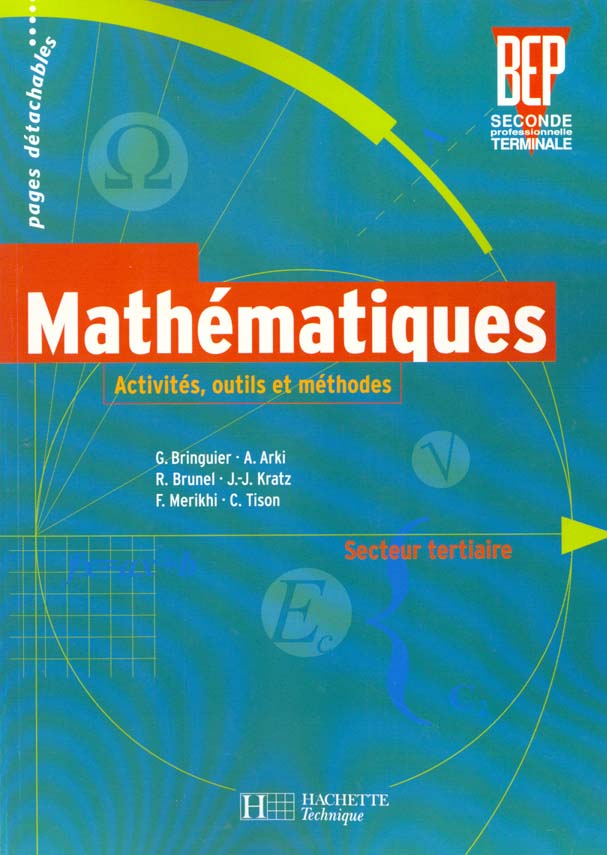Mathematiques bep 2e-terminale pro tertiaire ; eleve