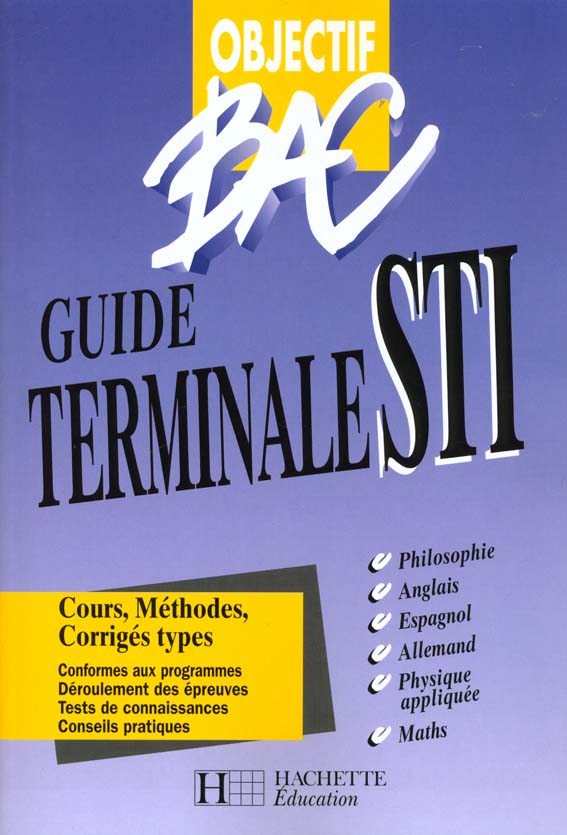 Objectif bac terminale sti